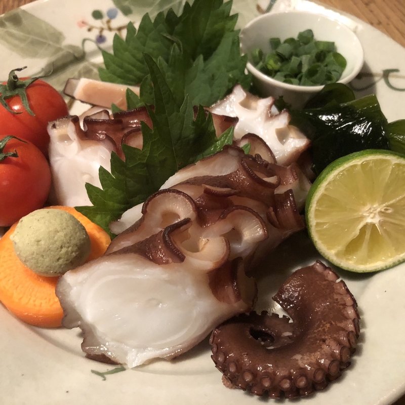 自家製蛸の刺身(たべごと屋 のらぼう)