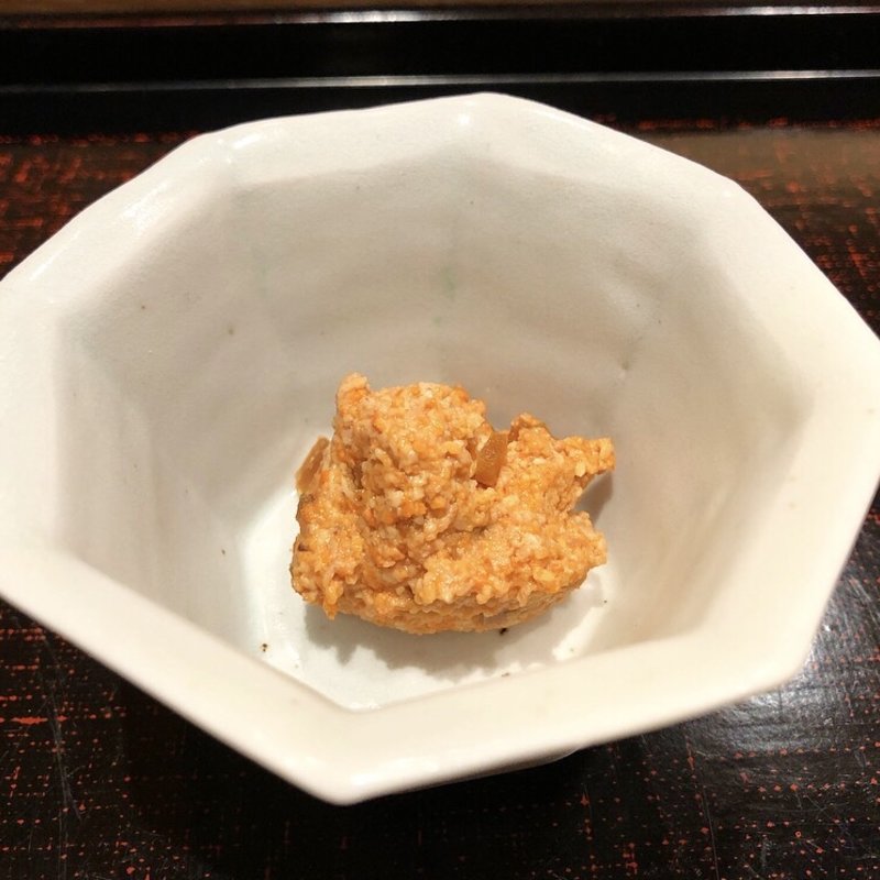 あん肝の奈良漬け(鮨 鯛之鯛)