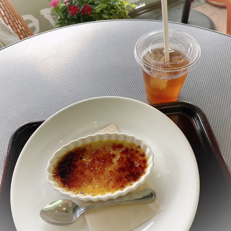 クレームブリュレ ドリンクセット(カフェ テラスヴェルト 三鷹店)