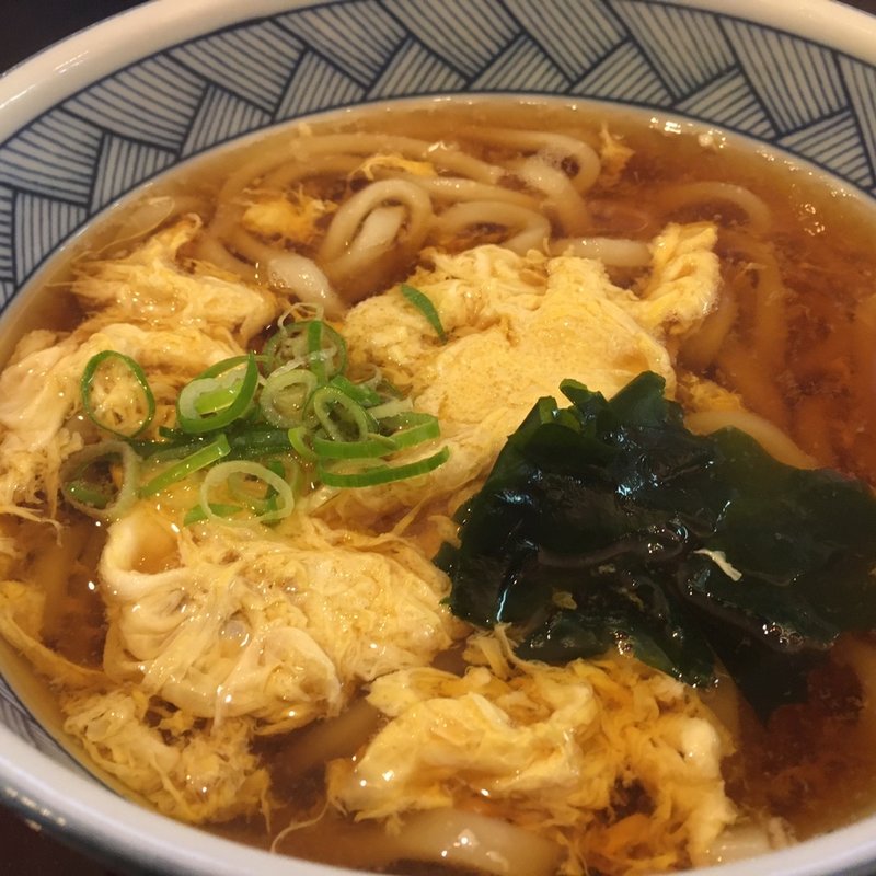 玉子とじうどん(若菜そば 阪急茨木店)