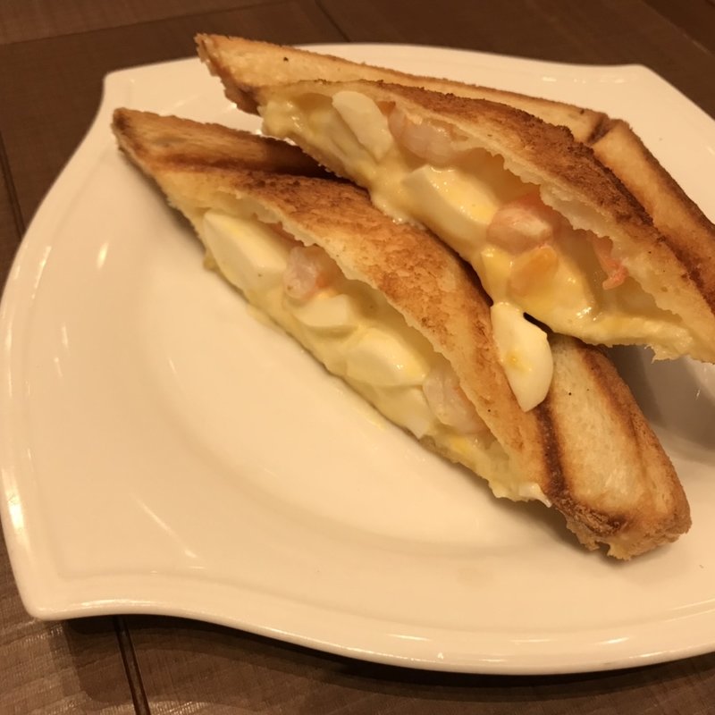 エビと卵のホットサンド(倉式珈琲店 イオンモール京都桂川店 )