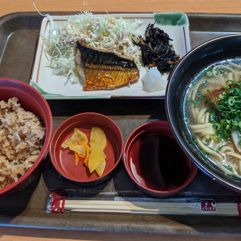沖縄そば定食（焼きさば）(ミニジョイフル 豊見城ウイングシティ店)