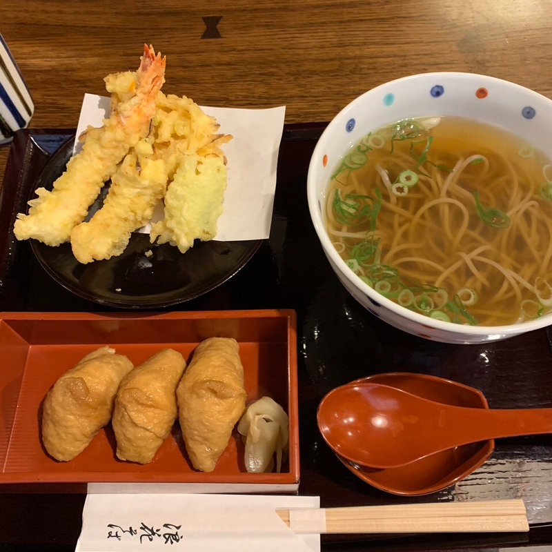 天婦羅セット(総本家 浪花そば)