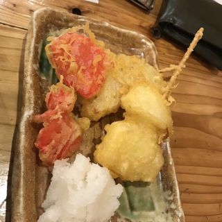 紅生姜の天ぷら(海鮮屋台 おくまん 西本町店 )