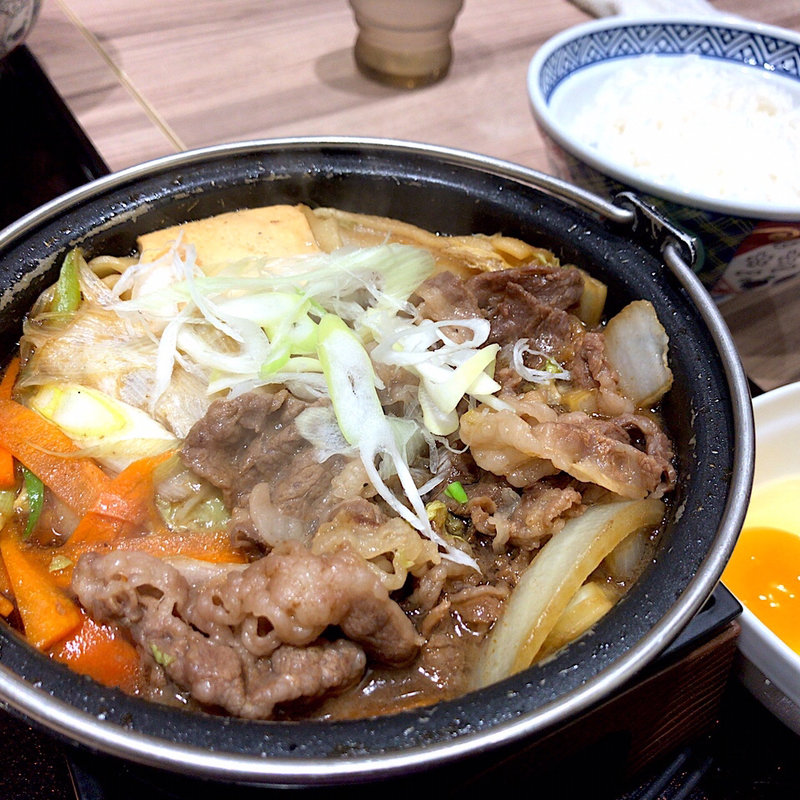 黒毛和牛すき鍋膳(吉野家 仙台河原町店 )