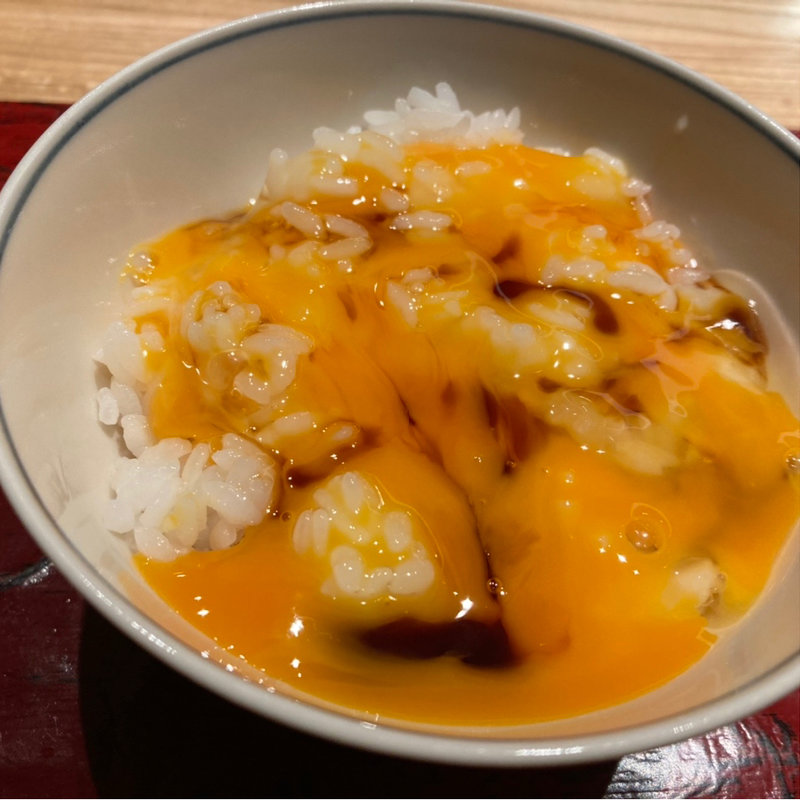 卵かけ御飯(炭火焼処 ひらこ)