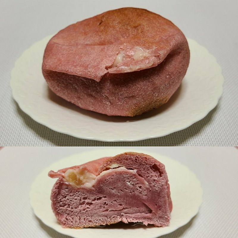 ベーグルモモ・レアクリームチーズ(ブランジェリーケン)