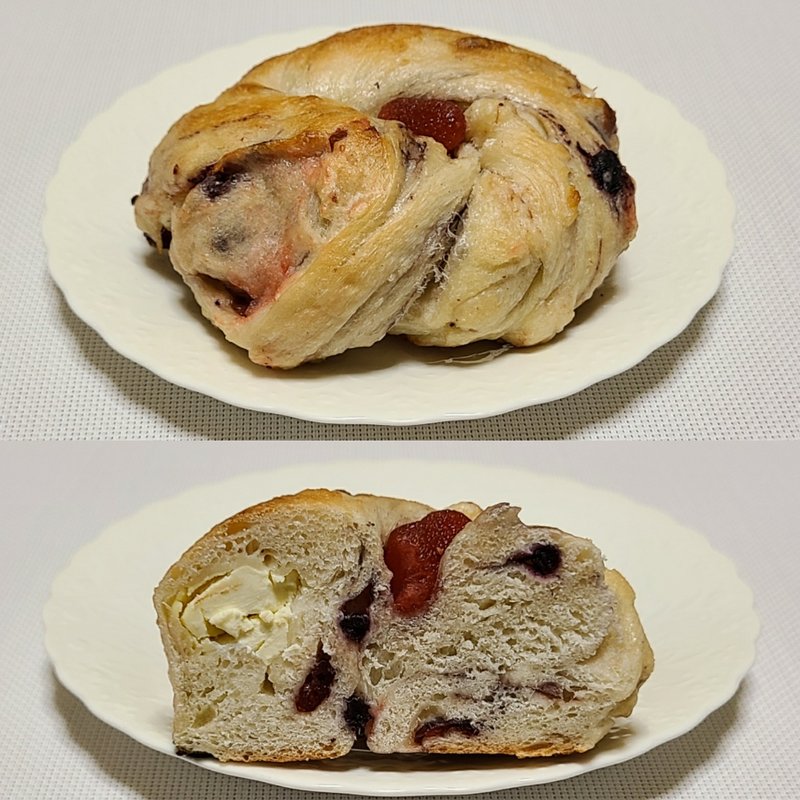 ベーグル ベリークリームチーズ(ブランジェリーケン)