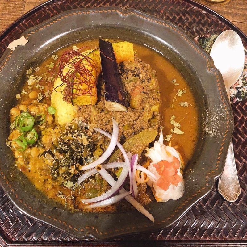 100%マトンキーマカレー(旧ヤム邸 シモキタ荘)