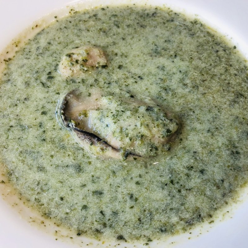 牡蠣とほうれん草のポタージュ(すぱいす )