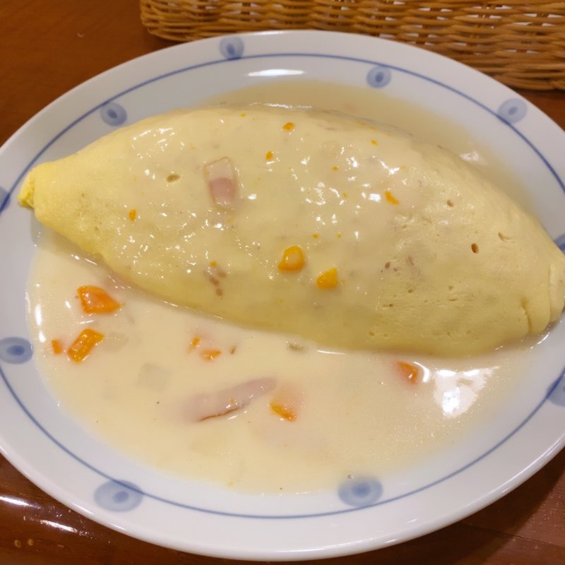 クリームソースオムライス(オムライス専門店 シード )