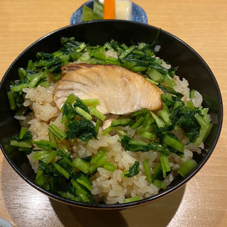 鮭と壬生菜の炊き込み(みこころや )