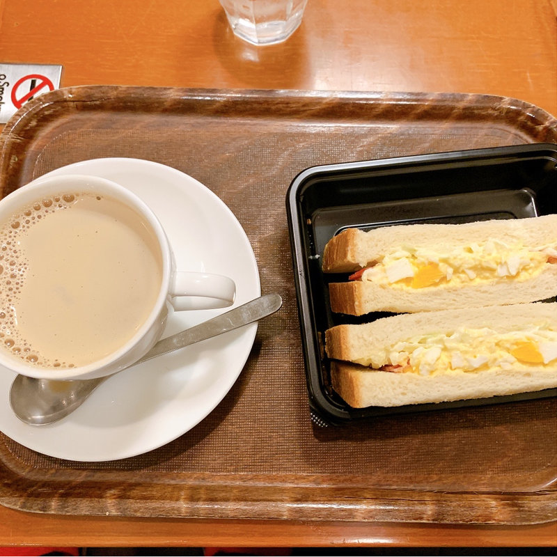 コールスローたまごサラダサンドセット(上島珈琲店 心斎橋店)