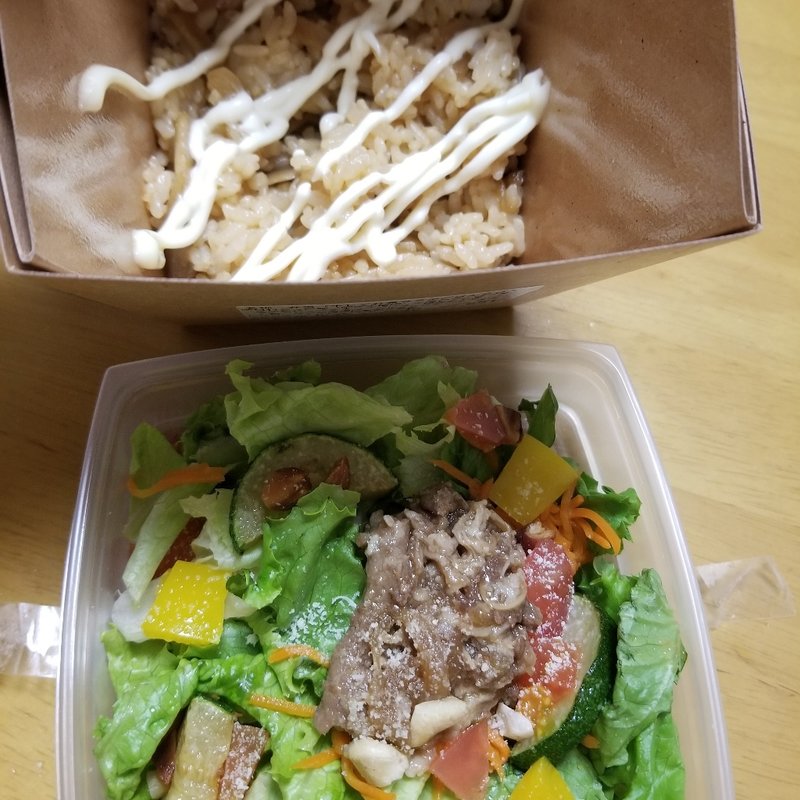 牛しぐれ煮サラダご飯BOX(柿安ダイニング 西武池袋本店)