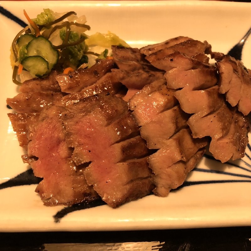 極上厚切りたん焼き定食(牛たん焼き仙台辺見 キャナルシティ博多店)