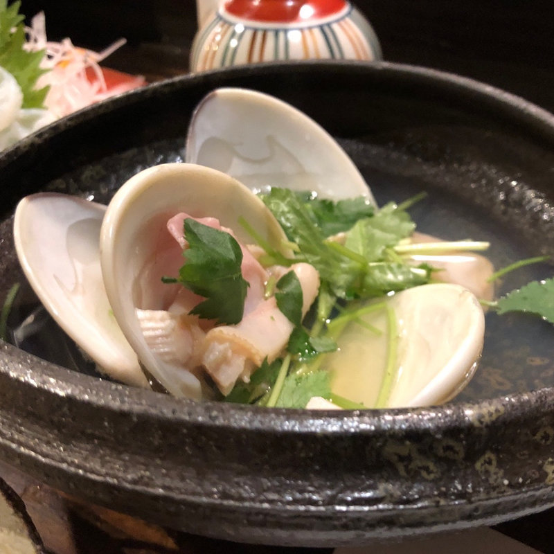 ハマグリの酒蒸し(くろ屋 （くろや）)