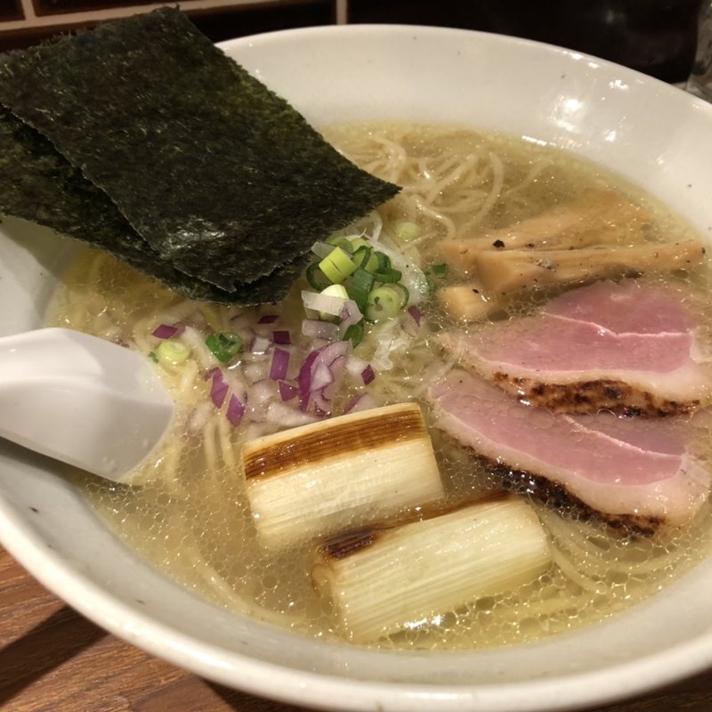 鴨塩ラーメン(豚番長　京急蒲田店)