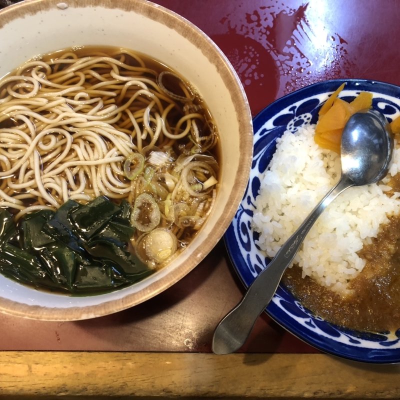 ミニカレーセット(立喰 そば うどん 丹波屋)