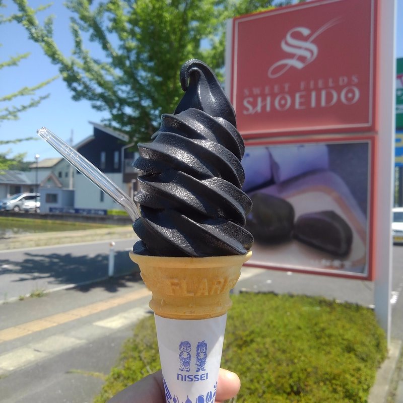 ごまソフトクリーム(菓匠　松栄堂 SWEET FIELDS SHOEIDO  （ショウエイドウ）)