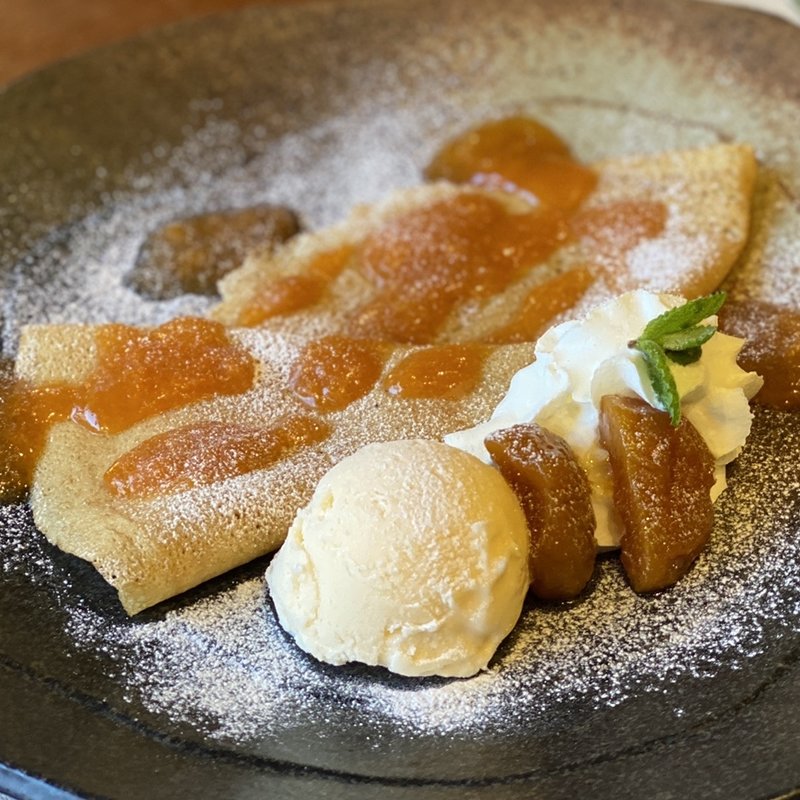 萱のそばクレープセット(萱 （かや）)