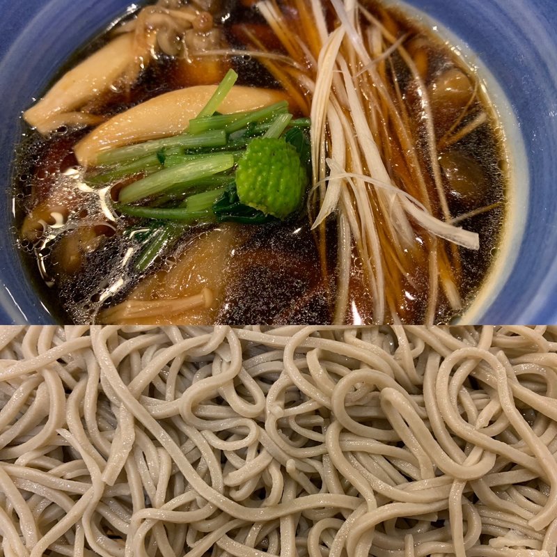 キノコ蕎麦（秋）(更科堀井立川伊勢丹店)