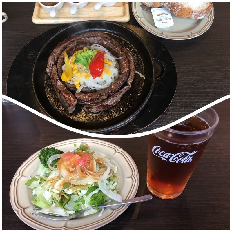 1ポンドハラミステーキセット(TOBU ステーキ＆ハンバーグ)
