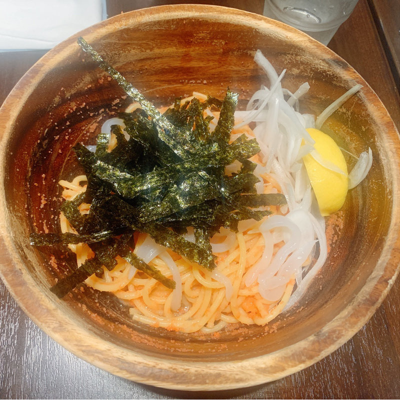 明太子と生イカ(モーゼ)