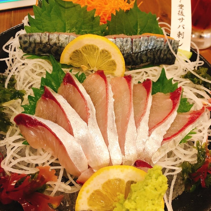 鯖の刺身(九州 熱中屋 新宿野村ビル LIVE)