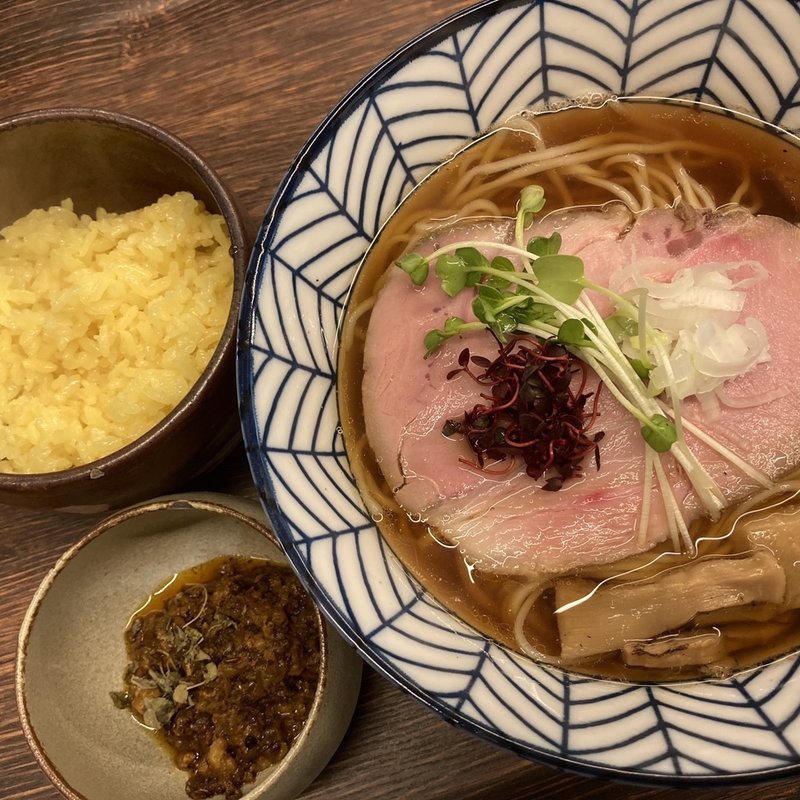 ノドグロx清湯　香ばし醤湯のちゅーかそばミニキーマ付き(ちゅーかそば 帳)