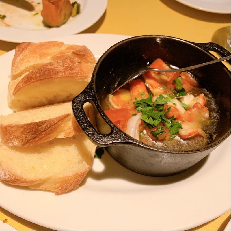 海老のオイル煮(レストラン ボンジョリーナ 高円寺)