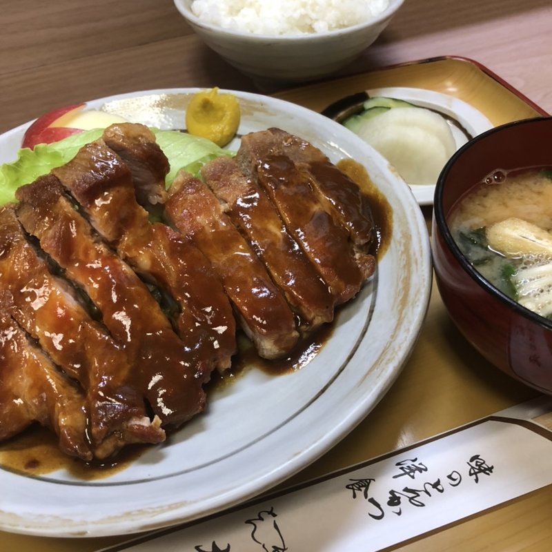 ポークチャップ定食(味のとんかつ 大富士)
