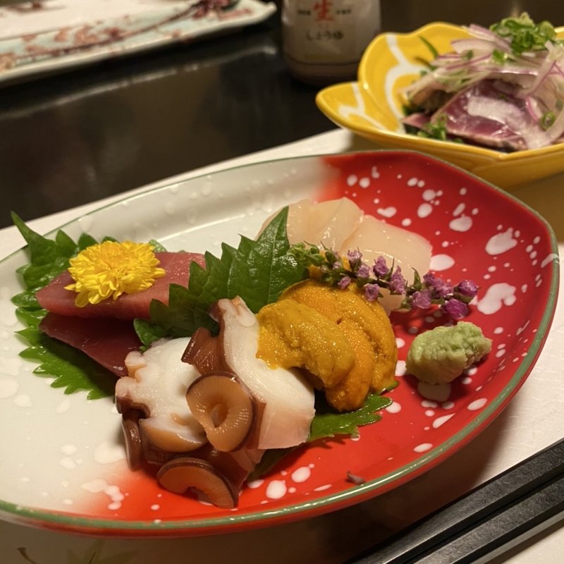 5000円コースの一品。(花々 )