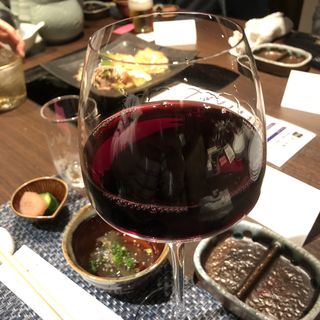 赤ワイン(水たき料亭 博多華味鳥 中洲本店)