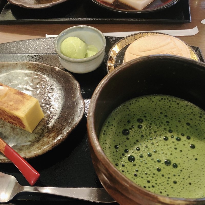 抹茶セット(舟和 本店 （ふなわ）)