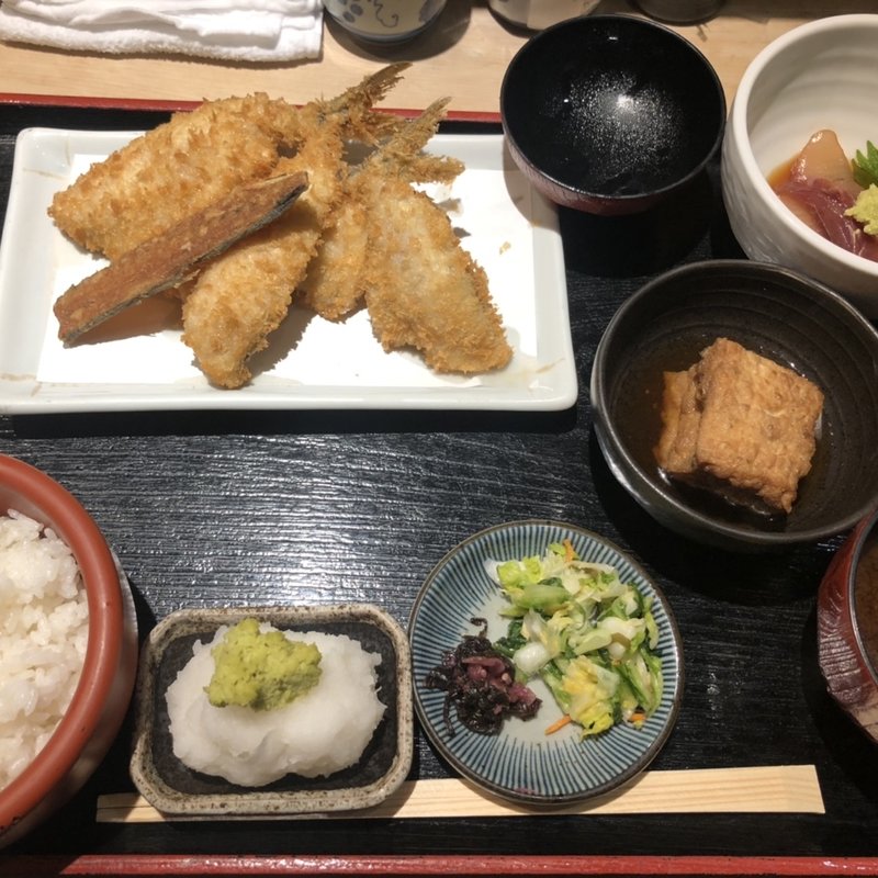 京ばし松輪のアジフライ定食(京ばし松輪 （きょうばしまつわ）)