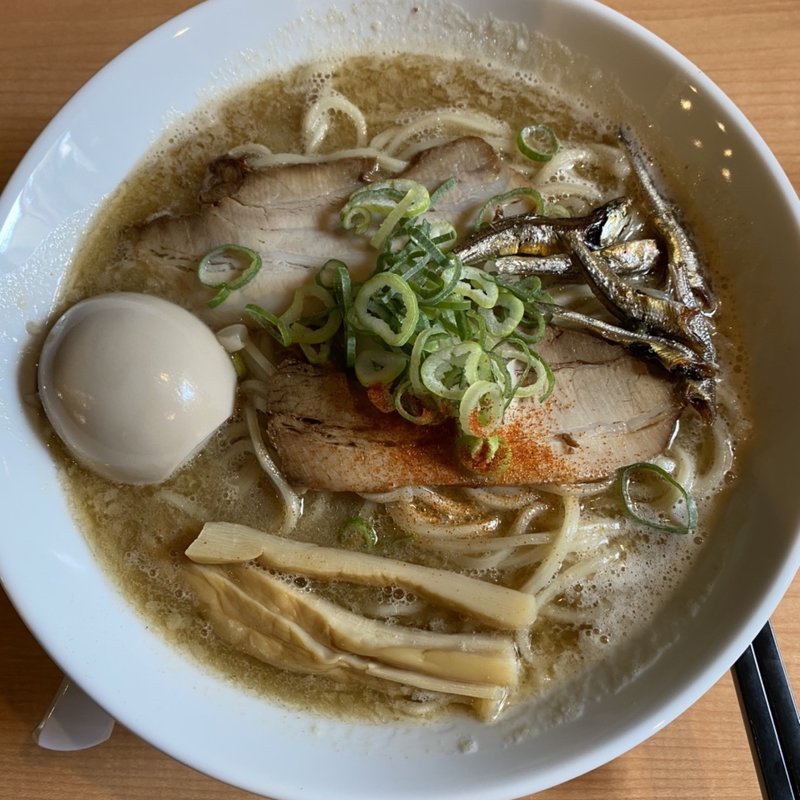 にぼ鶏白湯そば (大)(煮干し中華そば まるこう)