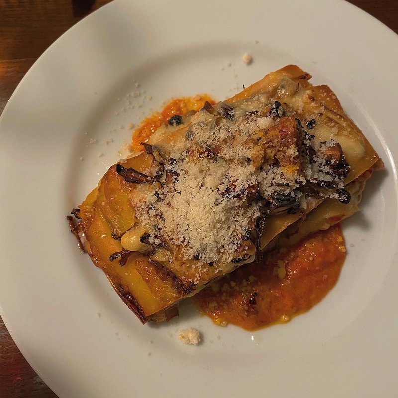 キノコのラザニア(チェリー)