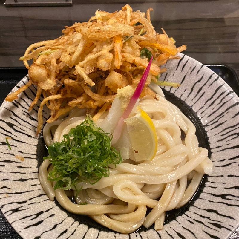小エビと貝柱のかきあげうどん(讃岐うどん 白庵 （BYAKUAN びゃくあん）)