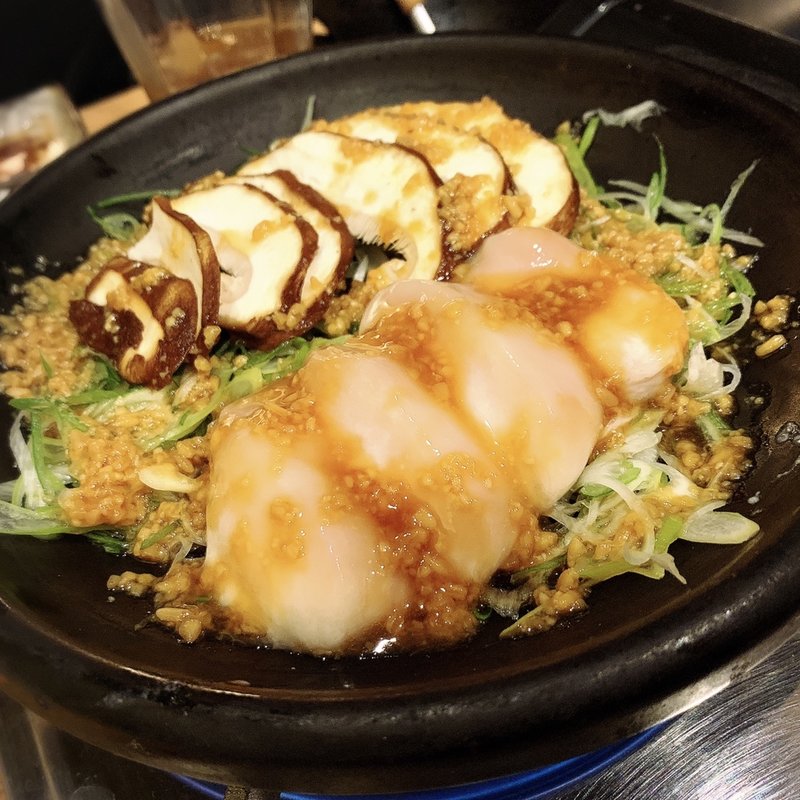 ごまフグ白子と豊後しいたけの醤油糀焼き(寿司ろばた 八條)