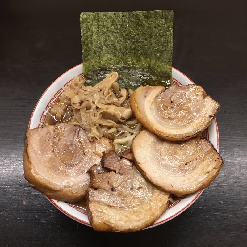 和出汁らウめン (期間限定) チャーシュー増し(博多とんこつ 豚の足跡)