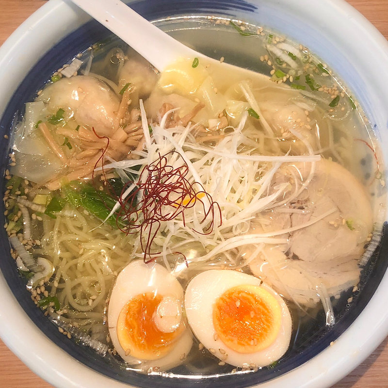 海老ワンタン麺(俺流塩らーめん新宿東南口店)