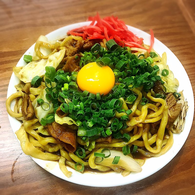 ホルモンうどん(スタンド富士)