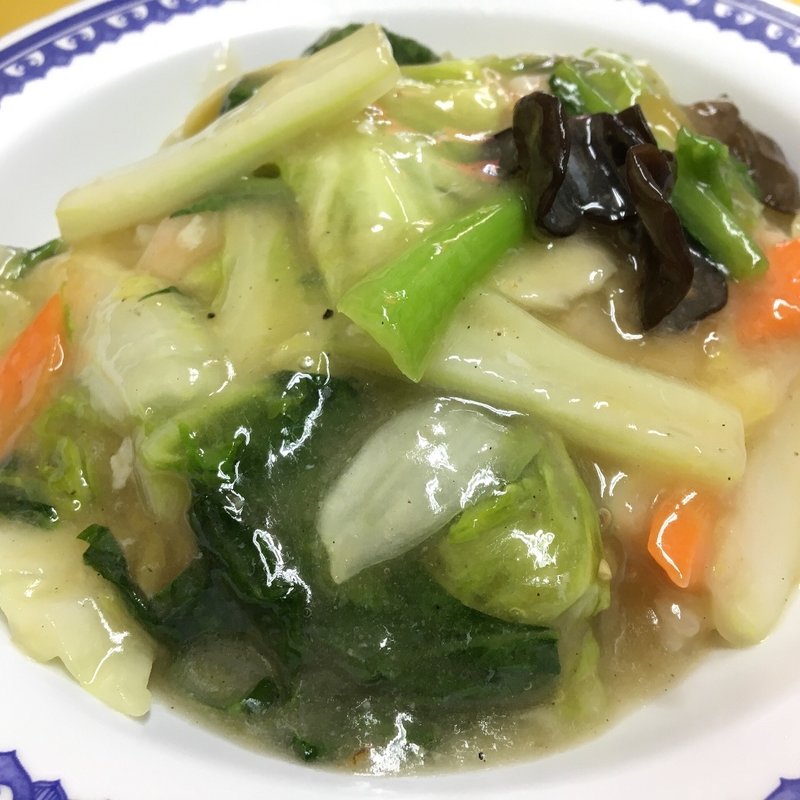 中華丼プラスミニワンタン(広東料理 三十番)