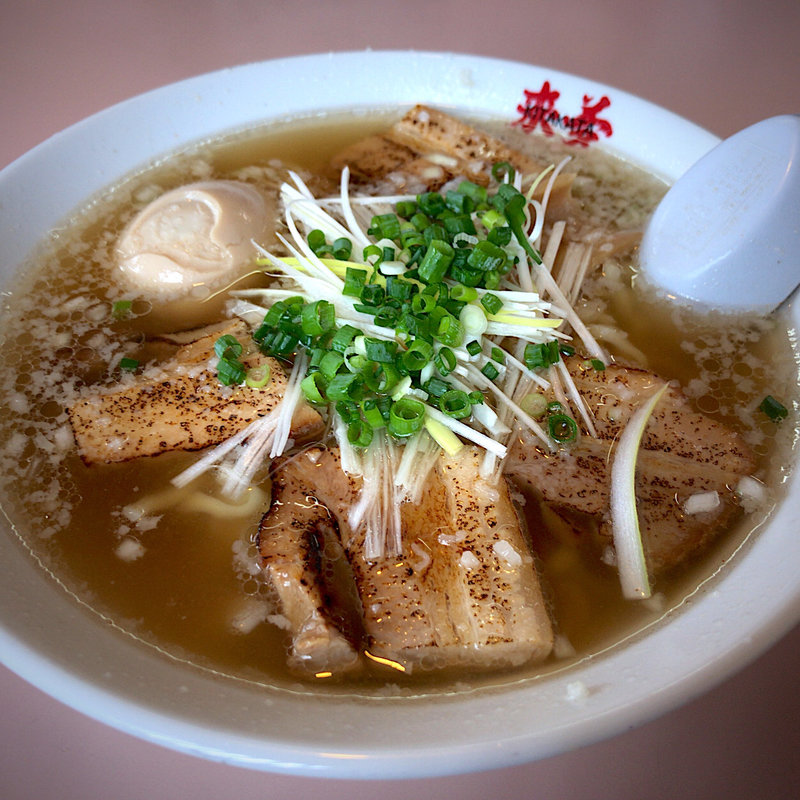 厚切りあぶり焼きラーメン＋味玉(喜多方ラーメン　来夢 猪苗代店)