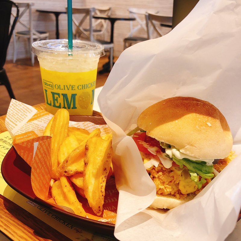 オリーブチキンセット(bb.q OLIVE CHICKEN café 大鳥居店)