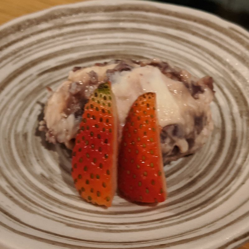 マスカルポーネチーズと十勝産あずき(鳥歐)