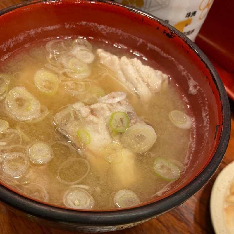 白身のあらの味噌汁(もりもり寿し 近江町店 )