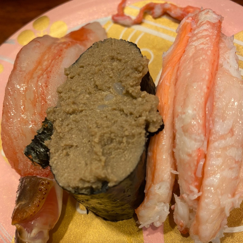 カニ三点盛(もりもり寿司　近江市場店)