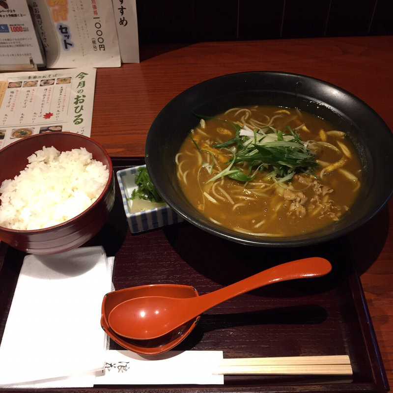 カレー南蛮そば定食(蕎麦しゃぶ 総本家 浪花そば)