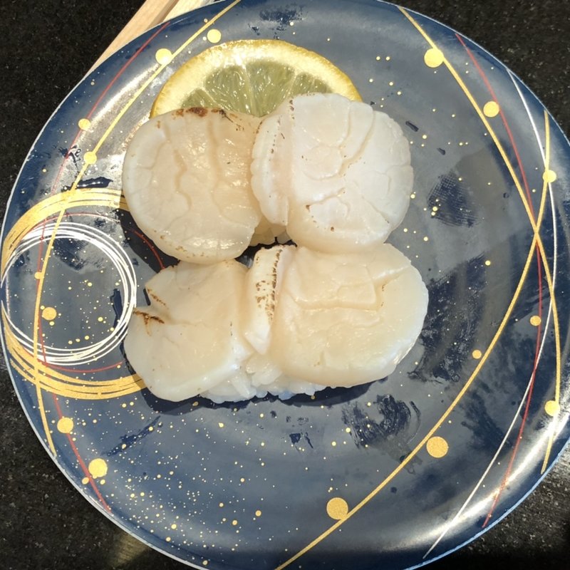 炙り帆立(回転寿司 一太郎)